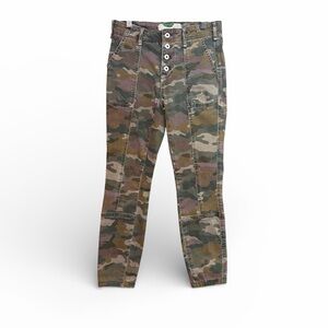 Anthropologie Slim Camo Button-Fly Jefferson Utility Pants